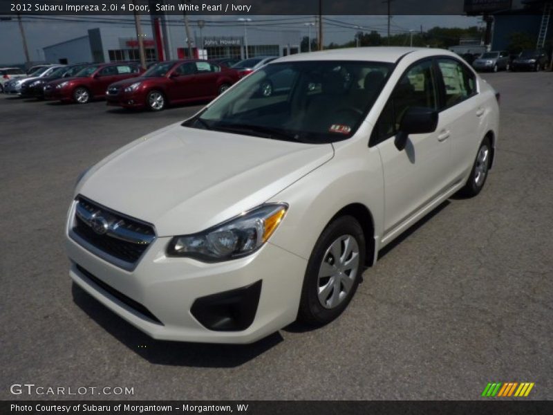 Satin White Pearl / Ivory 2012 Subaru Impreza 2.0i 4 Door