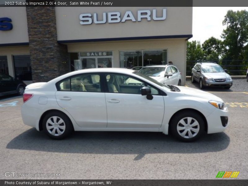 Satin White Pearl / Ivory 2012 Subaru Impreza 2.0i 4 Door