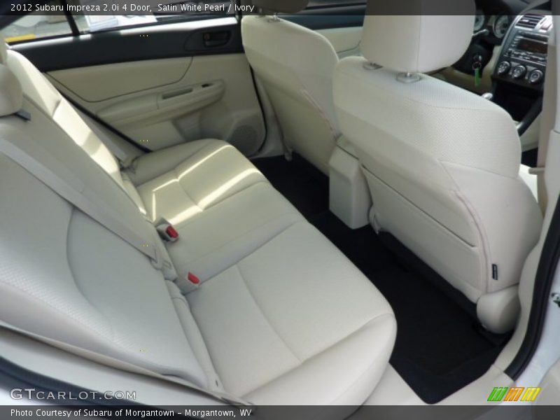 Satin White Pearl / Ivory 2012 Subaru Impreza 2.0i 4 Door