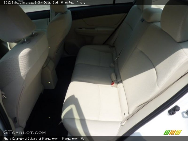 Satin White Pearl / Ivory 2012 Subaru Impreza 2.0i 4 Door