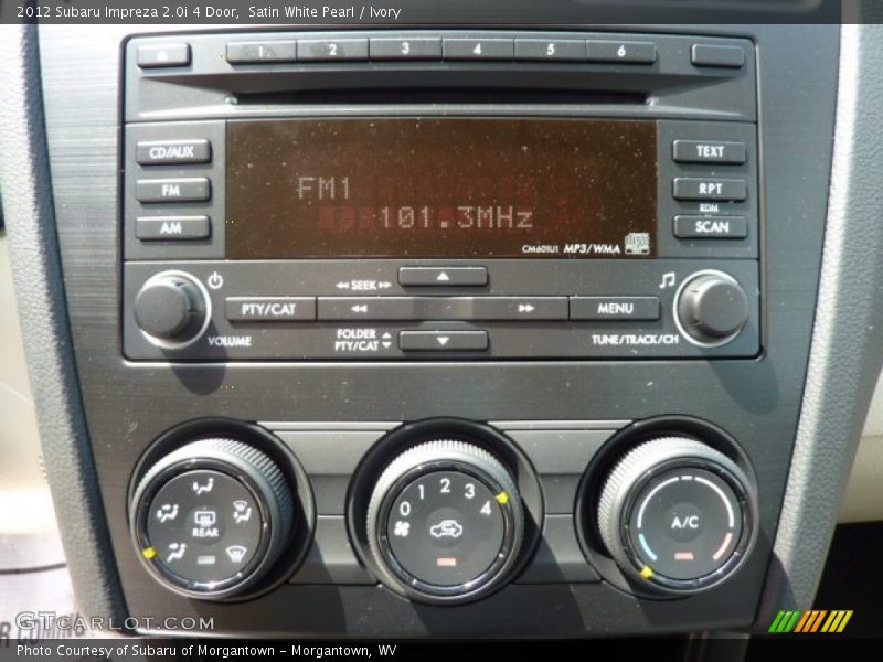 Satin White Pearl / Ivory 2012 Subaru Impreza 2.0i 4 Door