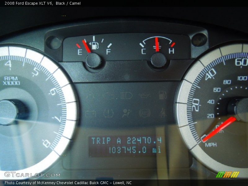 Black / Camel 2008 Ford Escape XLT V6