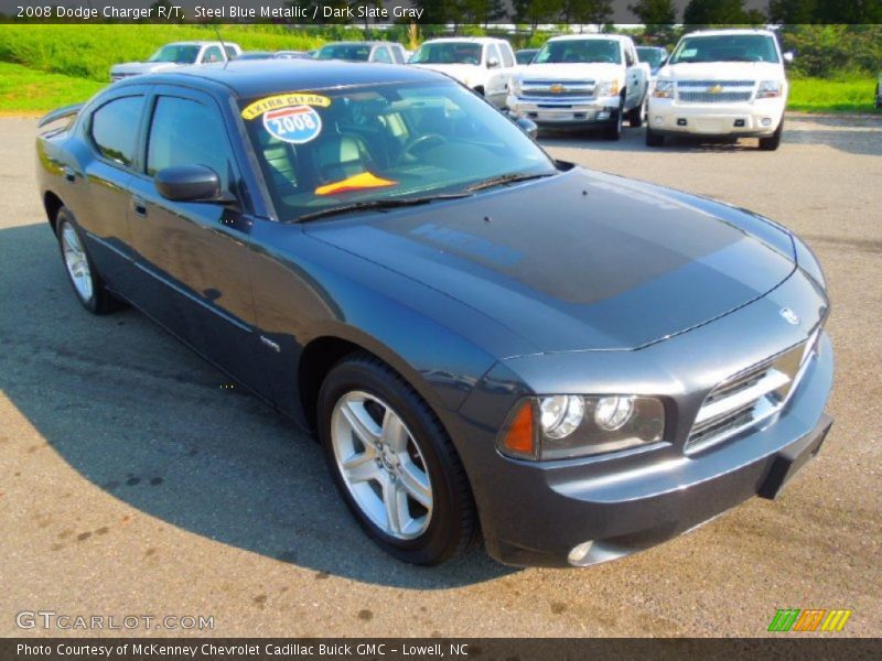 Steel Blue Metallic / Dark Slate Gray 2008 Dodge Charger R/T