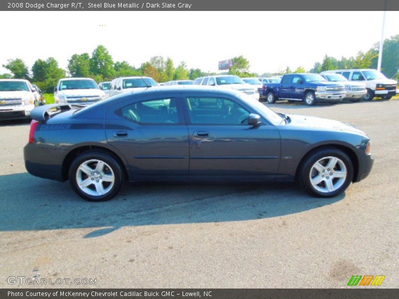 Steel Blue Metallic / Dark Slate Gray 2008 Dodge Charger R/T