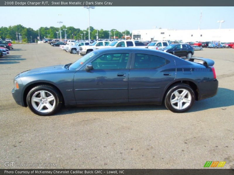 Steel Blue Metallic / Dark Slate Gray 2008 Dodge Charger R/T