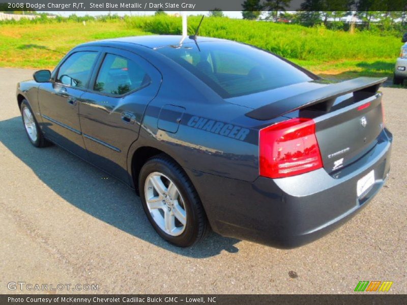 Steel Blue Metallic / Dark Slate Gray 2008 Dodge Charger R/T