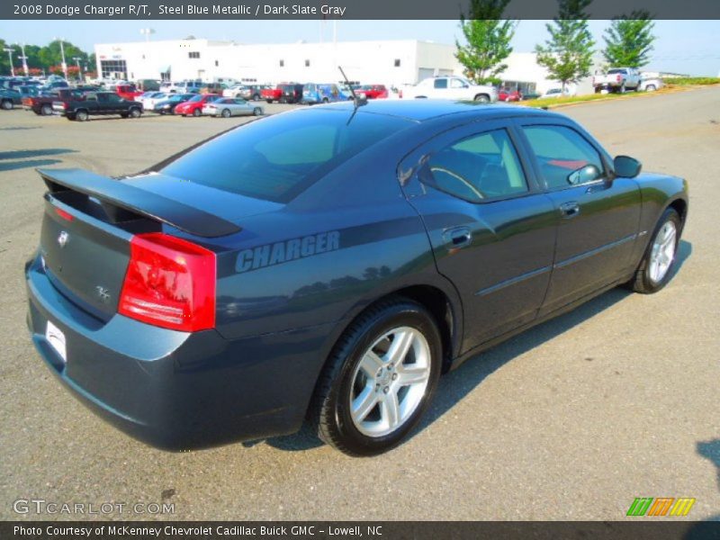 Steel Blue Metallic / Dark Slate Gray 2008 Dodge Charger R/T