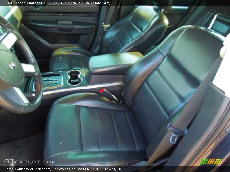 Steel Blue Metallic / Dark Slate Gray 2008 Dodge Charger R/T