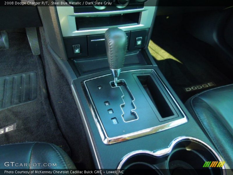 Steel Blue Metallic / Dark Slate Gray 2008 Dodge Charger R/T