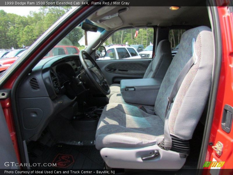 Flame Red / Mist Gray 1999 Dodge Ram 1500 Sport Extended Cab 4x4
