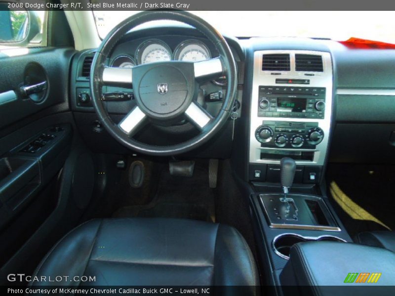 Steel Blue Metallic / Dark Slate Gray 2008 Dodge Charger R/T