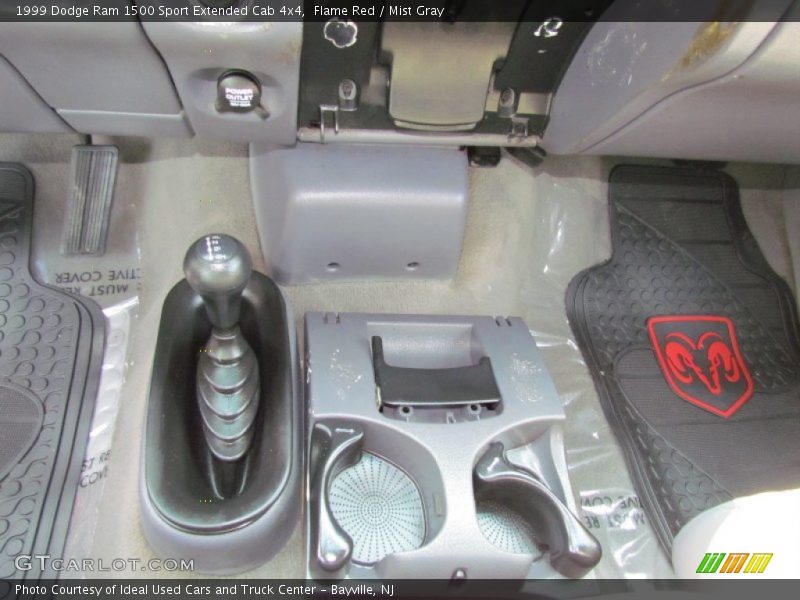 Flame Red / Mist Gray 1999 Dodge Ram 1500 Sport Extended Cab 4x4