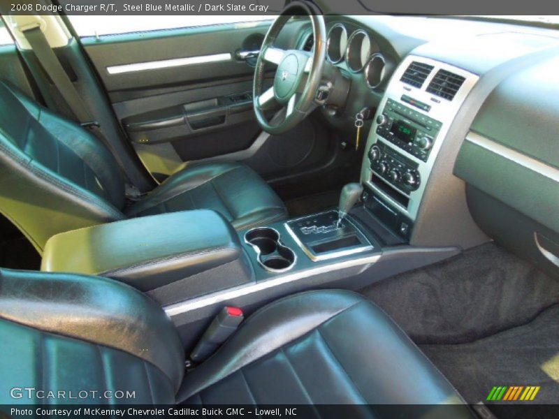 Steel Blue Metallic / Dark Slate Gray 2008 Dodge Charger R/T