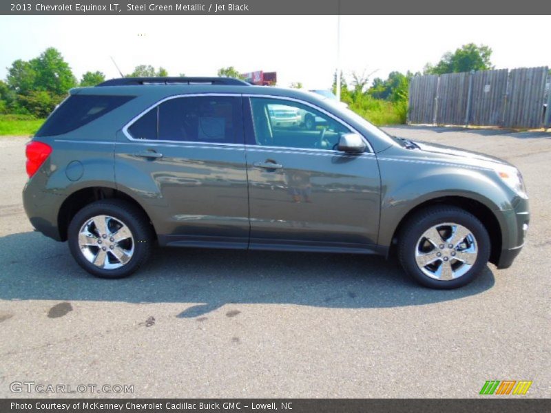 Steel Green Metallic / Jet Black 2013 Chevrolet Equinox LT