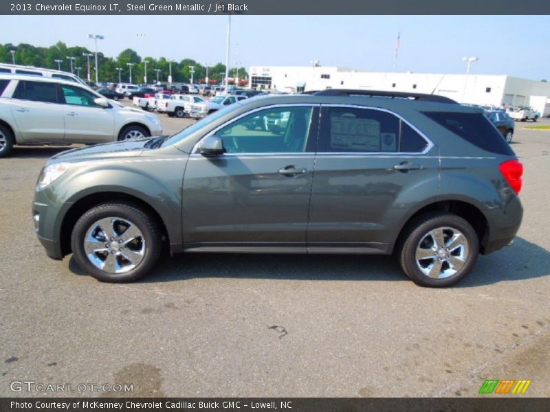 Steel Green Metallic / Jet Black 2013 Chevrolet Equinox LT