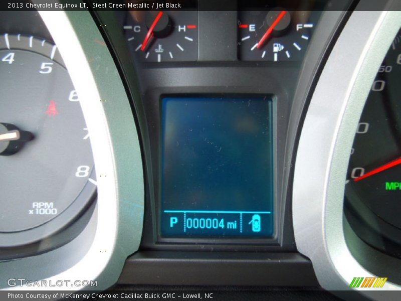 Steel Green Metallic / Jet Black 2013 Chevrolet Equinox LT