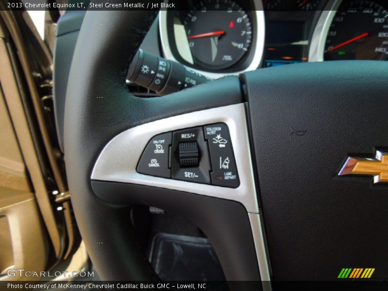 Steel Green Metallic / Jet Black 2013 Chevrolet Equinox LT