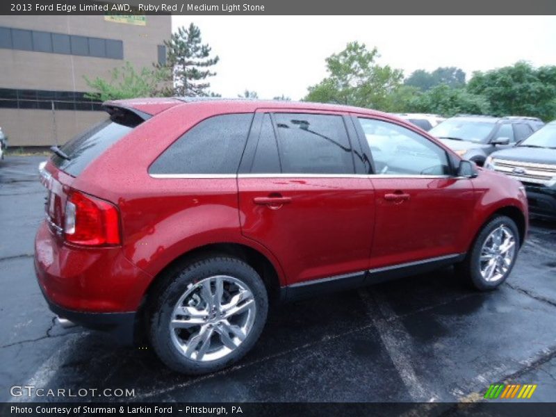 Ruby Red / Medium Light Stone 2013 Ford Edge Limited AWD