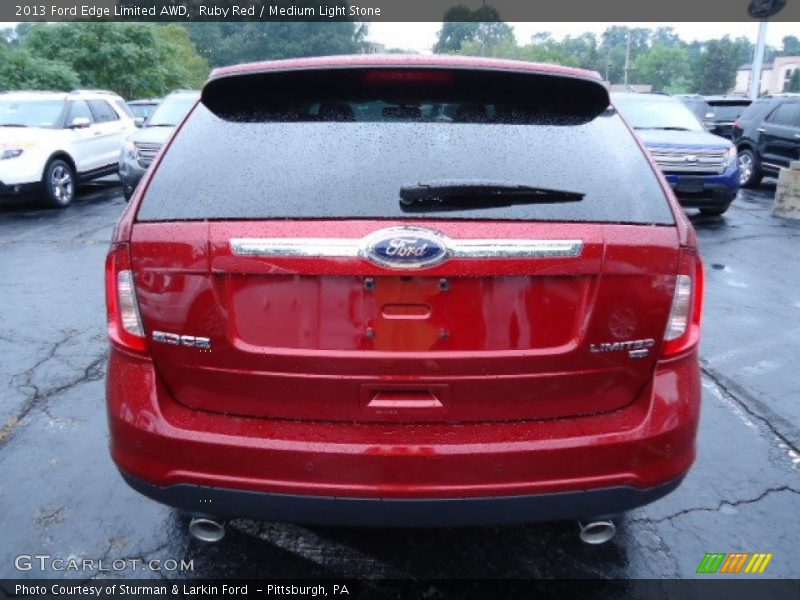 Ruby Red / Medium Light Stone 2013 Ford Edge Limited AWD