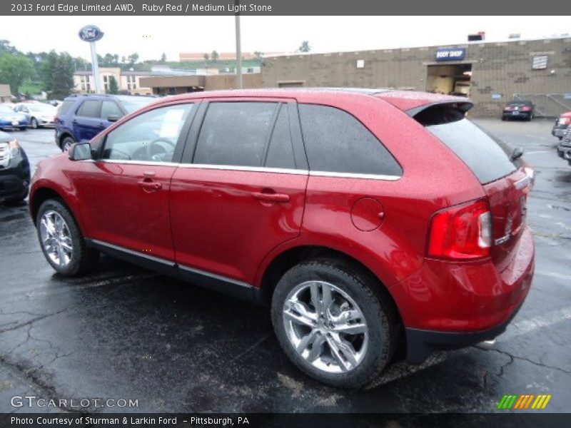 Ruby Red / Medium Light Stone 2013 Ford Edge Limited AWD