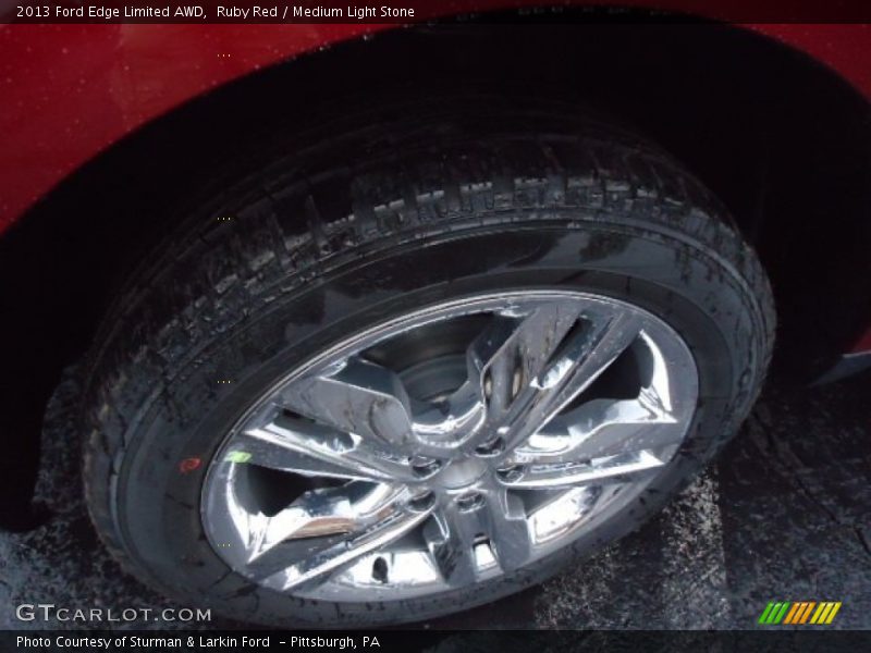 Ruby Red / Medium Light Stone 2013 Ford Edge Limited AWD