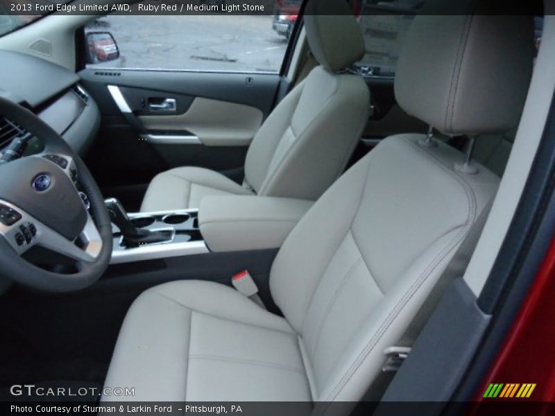 Ruby Red / Medium Light Stone 2013 Ford Edge Limited AWD