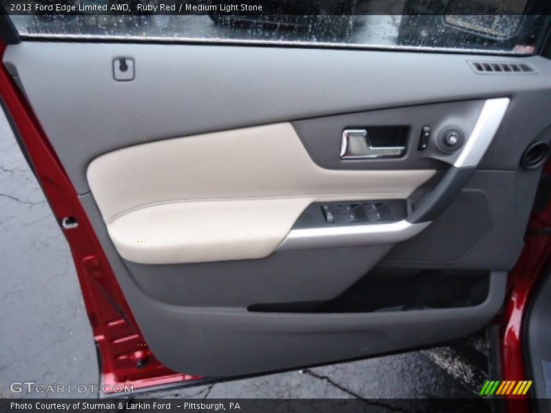 Ruby Red / Medium Light Stone 2013 Ford Edge Limited AWD