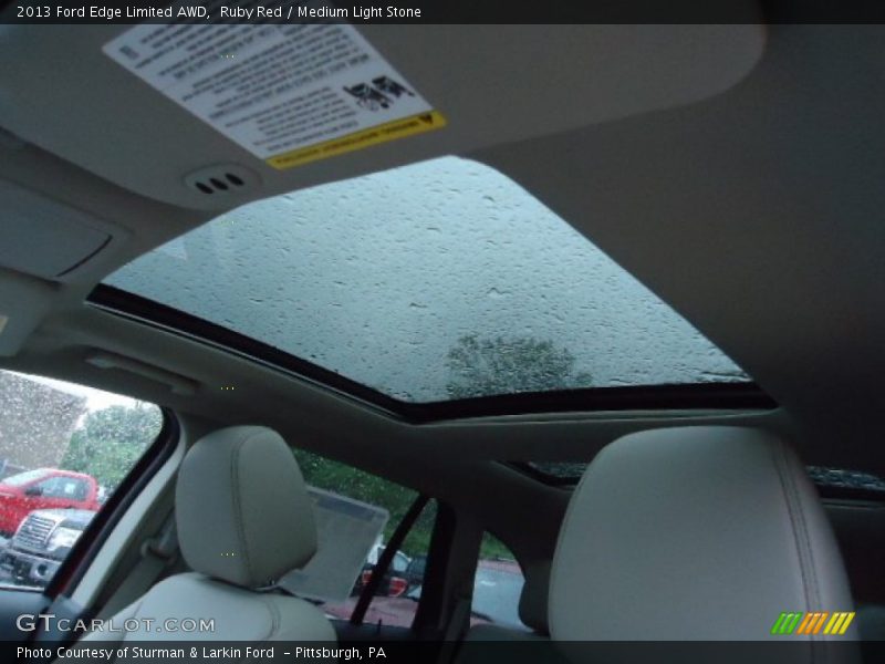 Ruby Red / Medium Light Stone 2013 Ford Edge Limited AWD
