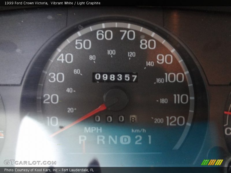 Vibrant White / Light Graphite 1999 Ford Crown Victoria