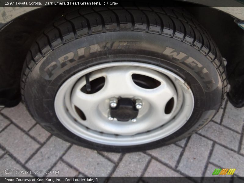 Dark Emerald Pearl Green Metallic / Gray 1997 Toyota Corolla