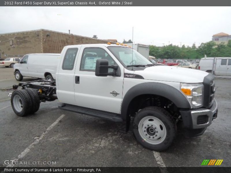 Oxford White / Steel 2012 Ford F450 Super Duty XL SuperCab Chassis 4x4
