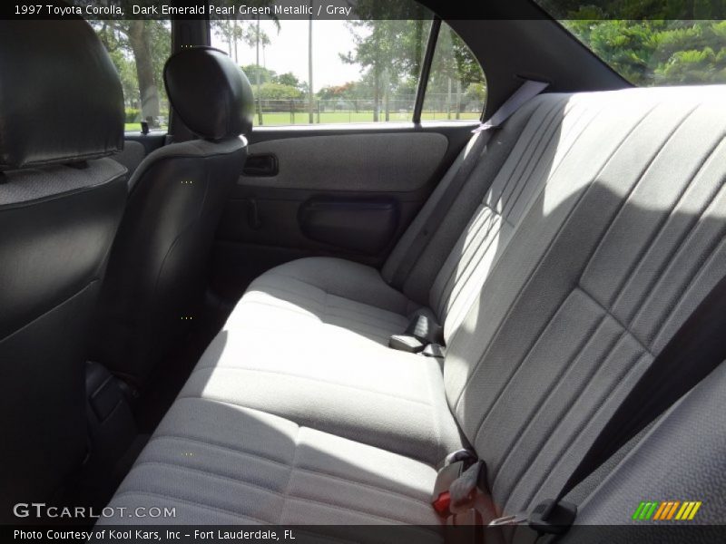 Dark Emerald Pearl Green Metallic / Gray 1997 Toyota Corolla