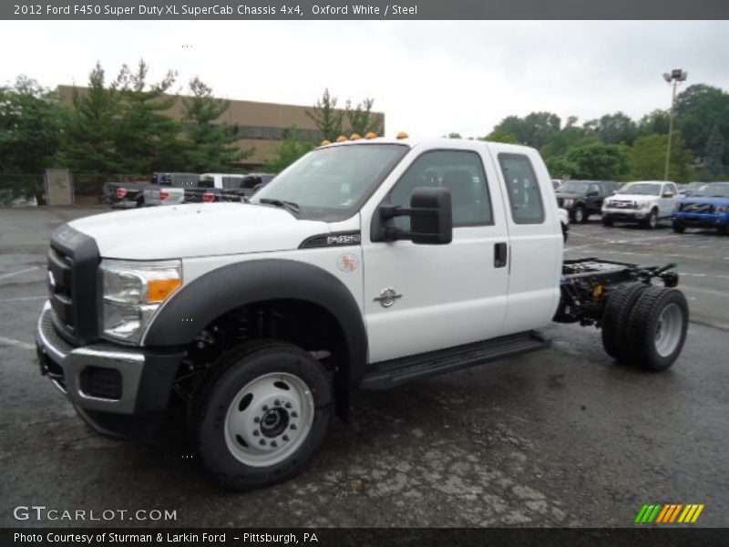 Oxford White / Steel 2012 Ford F450 Super Duty XL SuperCab Chassis 4x4