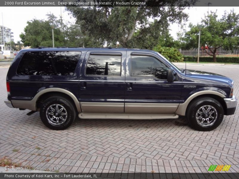 Deep Wedgewood Blue Metallic / Medium Graphite 2000 Ford Excursion Limited