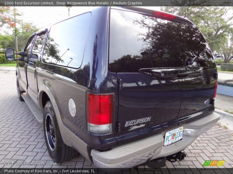 Deep Wedgewood Blue Metallic / Medium Graphite 2000 Ford Excursion Limited