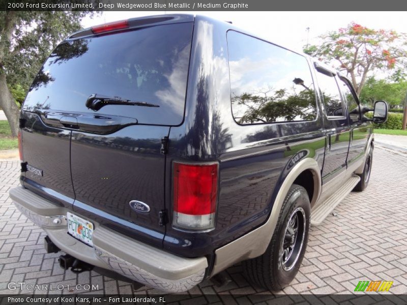Deep Wedgewood Blue Metallic / Medium Graphite 2000 Ford Excursion Limited