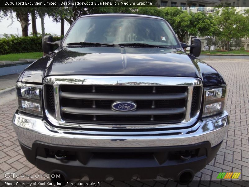 Deep Wedgewood Blue Metallic / Medium Graphite 2000 Ford Excursion Limited