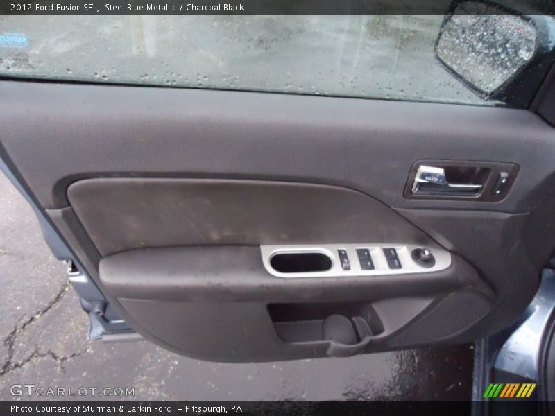 Steel Blue Metallic / Charcoal Black 2012 Ford Fusion SEL
