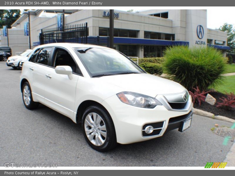 White Diamond Pearl / Ebony 2010 Acura RDX SH-AWD