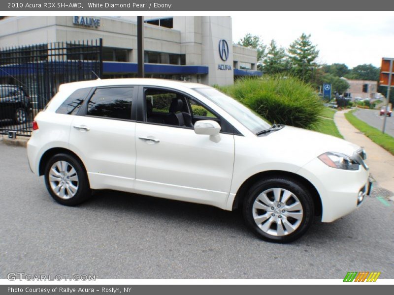 White Diamond Pearl / Ebony 2010 Acura RDX SH-AWD