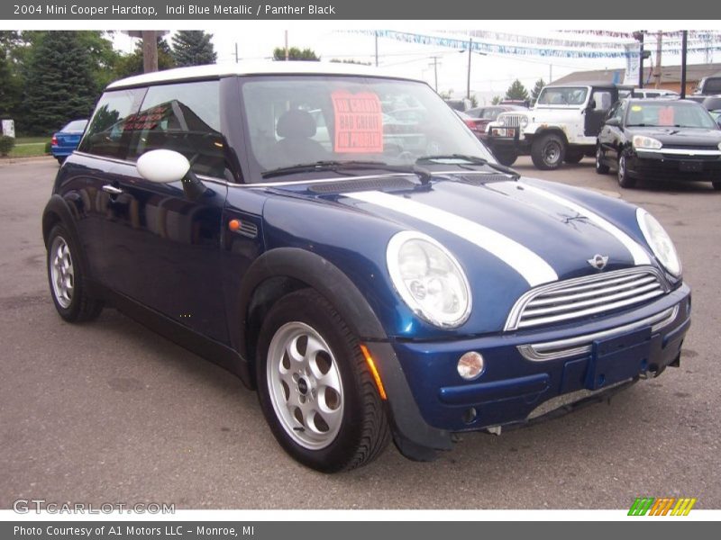 Indi Blue Metallic / Panther Black 2004 Mini Cooper Hardtop