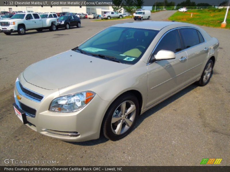 Gold Mist Metallic / Cocoa/Cashmere 2012 Chevrolet Malibu LT