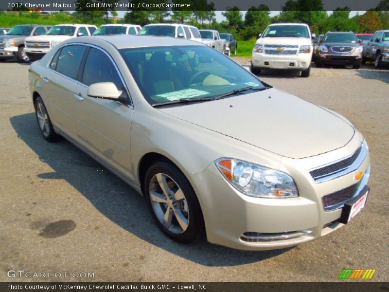 Gold Mist Metallic / Cocoa/Cashmere 2012 Chevrolet Malibu LT