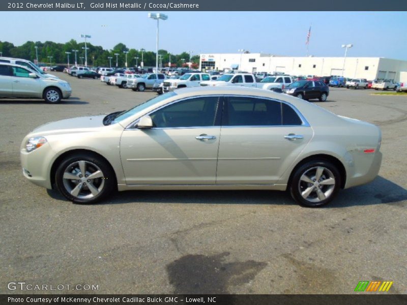 Gold Mist Metallic / Cocoa/Cashmere 2012 Chevrolet Malibu LT