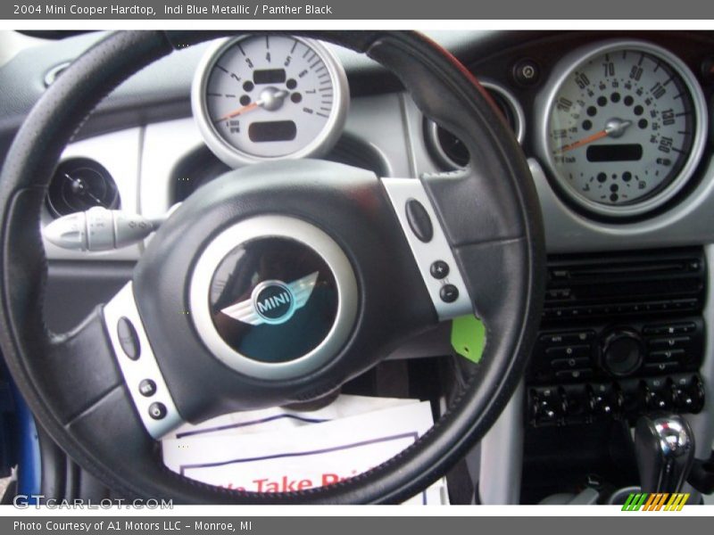 Indi Blue Metallic / Panther Black 2004 Mini Cooper Hardtop