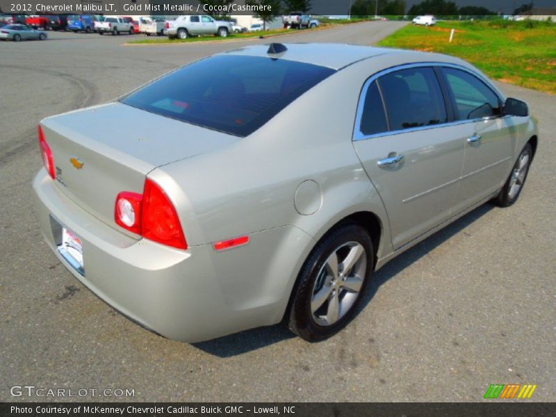 Gold Mist Metallic / Cocoa/Cashmere 2012 Chevrolet Malibu LT