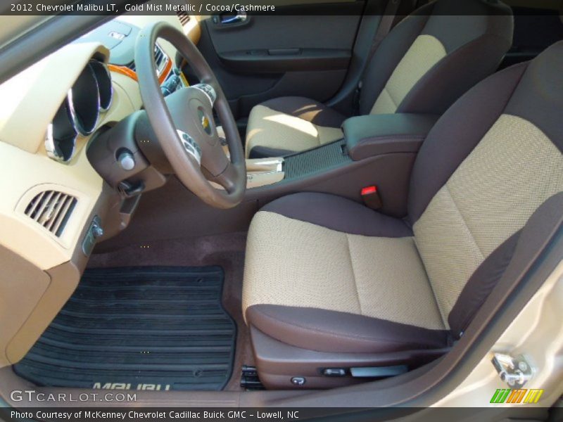 Gold Mist Metallic / Cocoa/Cashmere 2012 Chevrolet Malibu LT