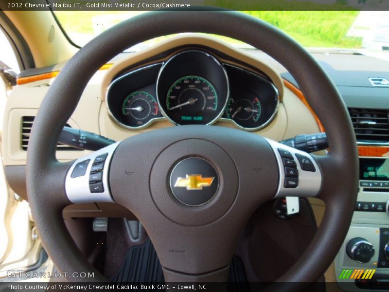Gold Mist Metallic / Cocoa/Cashmere 2012 Chevrolet Malibu LT