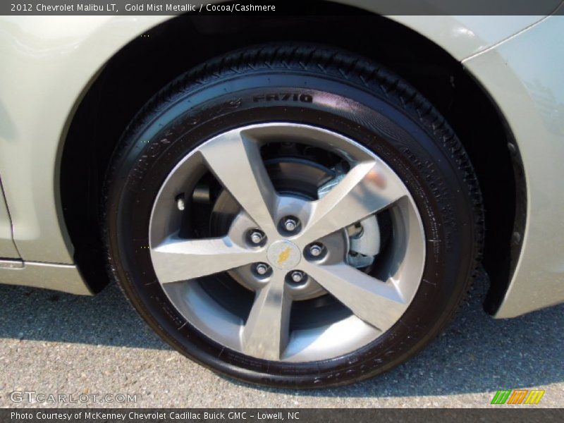 Gold Mist Metallic / Cocoa/Cashmere 2012 Chevrolet Malibu LT