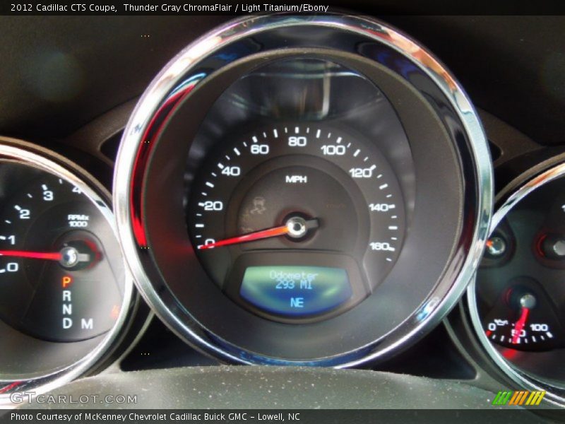 Thunder Gray ChromaFlair / Light Titanium/Ebony 2012 Cadillac CTS Coupe